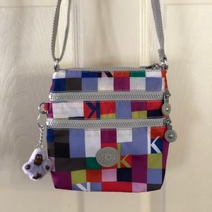 Kipling triple zip crossbody bag